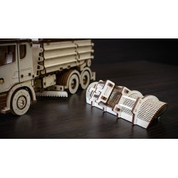 Eco Wood Art maquette de camion en bois, la déneigeuse, Eco Wood Art Puzzles 3d en bois