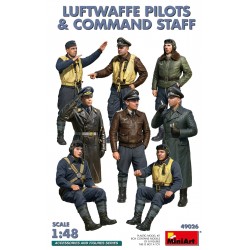 Figurine MiniArt 49026 1/48,PILOTES ET ÉTAT-MAJOR DE LA LUFTWAFFE, 5905049176240