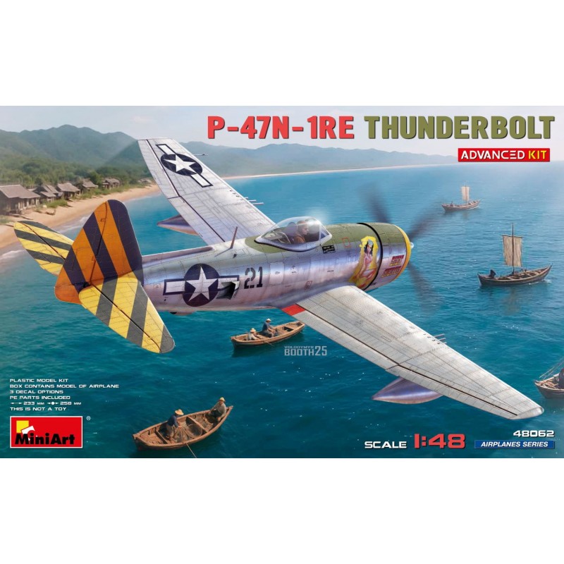 MiniArt 48062, maquette Avion au 1/48 P-47N-1RE Thunderbolt. Advanced Kit, 5905049176172