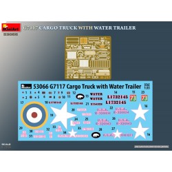 Miniart 53066, maquette camion G7117 marchandises avec remorque réservoir d'eau, 5905049176196