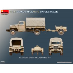 Miniart 53066, maquette camion G7117 marchandises avec remorque réservoir d'eau, 5905049176196