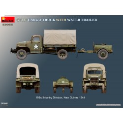 Miniart 53066, maquette camion G7117 marchandises avec remorque réservoir d'eau, 5905049176196