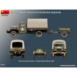Miniart 53066, maquette camion G7117 marchandises avec remorque réservoir d'eau, 5905049176196