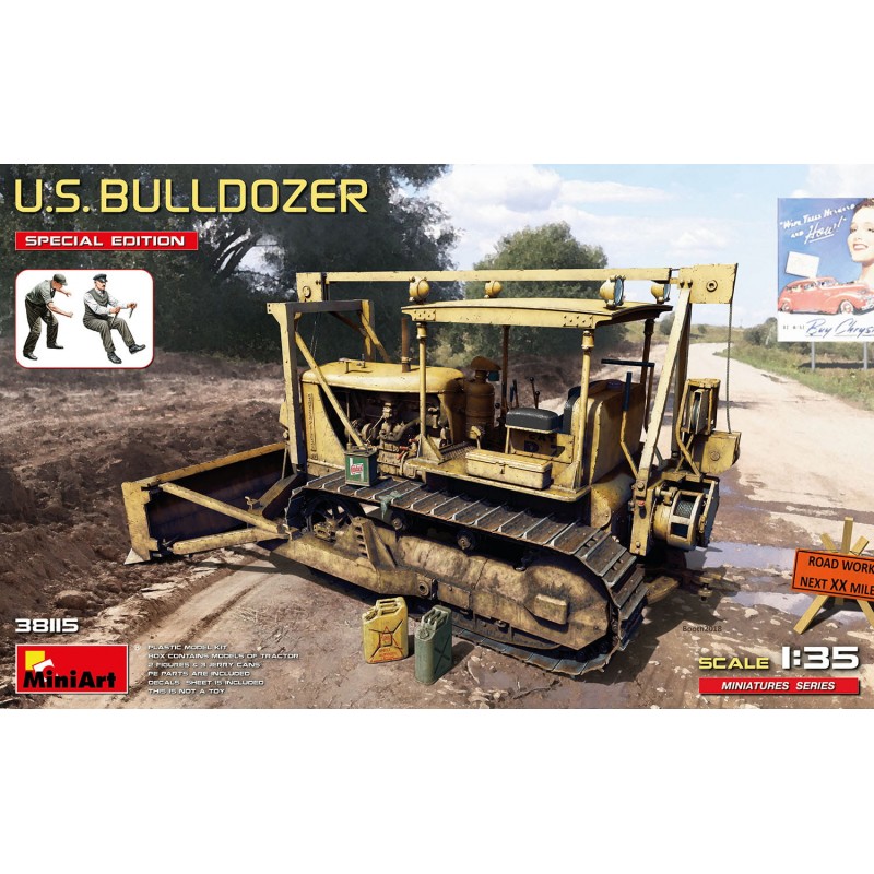 Maquette MiniArt 38115, U.S. Bulldozer. Special Edition, 5905049176271