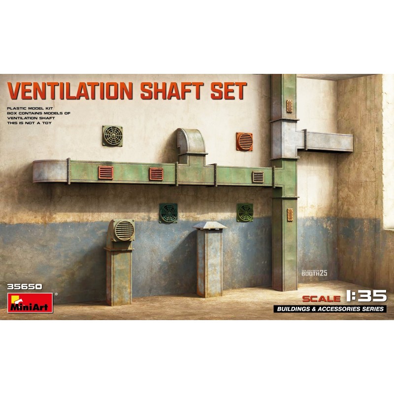 Maquette MiniArt 1/35: Diorama ensemble de ventilation RSO/01. ean 5905049176219