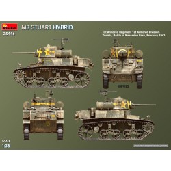 Maquettes MiniArt 1/35 Maquette Tank M3 Stuart Hybrid, EAN 5905049176103