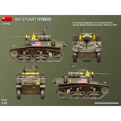 Maquettes MiniArt 1/35 Maquette Tank M3 Stuart Hybrid, EAN 5905049176103