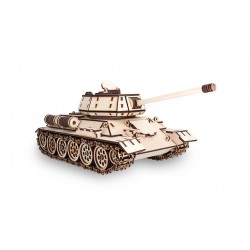 Maquette de tank T34, en bois