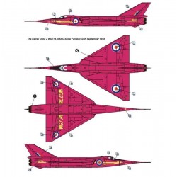 Maquette avion Dora Wing, maquette 1/72 Fairey Delta FD.2
