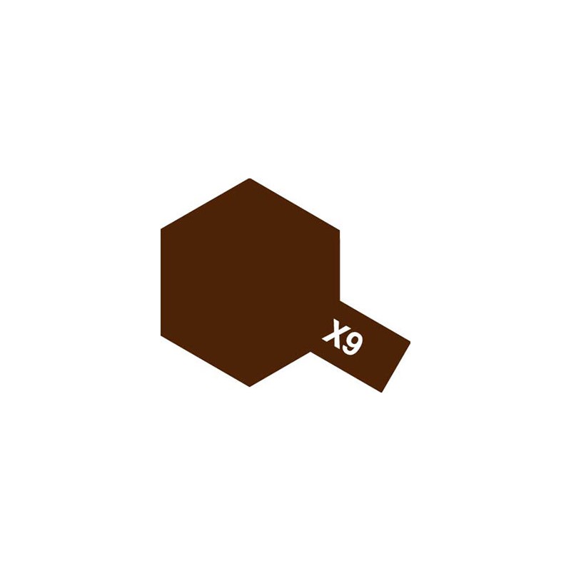 Peinture Acrylique 10 ml Tamiya, ref X9  peinture couleur Marron