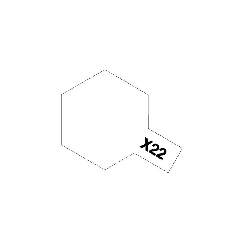 Peinture Acrylique 10 ml Tamiya, ref X22 peinture sans couleur