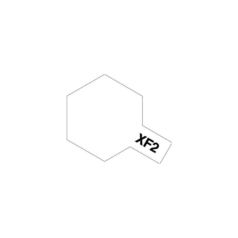 Peinture Acrylique 10 ml Tamiya, ref XF2 Peinture Blanc Mat