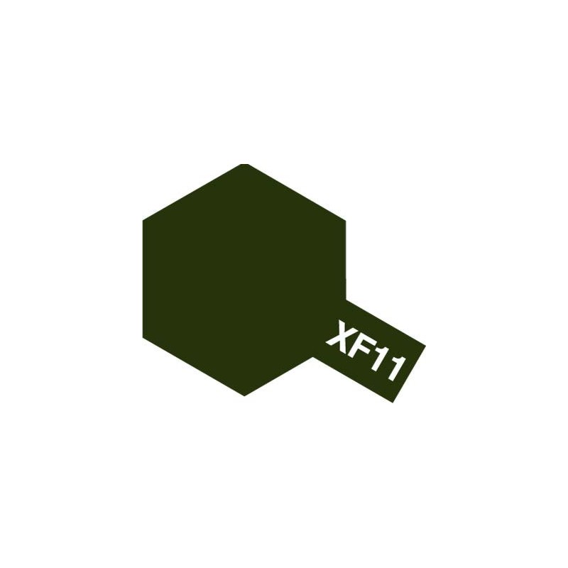 Peinture Acrylique 10 ml Tamiya, ref XF11 Peinture Vert Mat Avion Japonais
