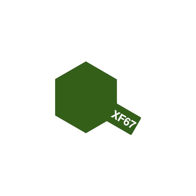 Peinture Acrylique 10 ml Tamiya, ref XF67 Peinture Vert Otan Mat