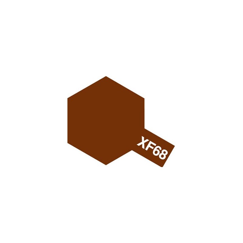 Peinture Acrylique 10 ml Tamiya, ref XF68 Peinture Marron Otan Mat