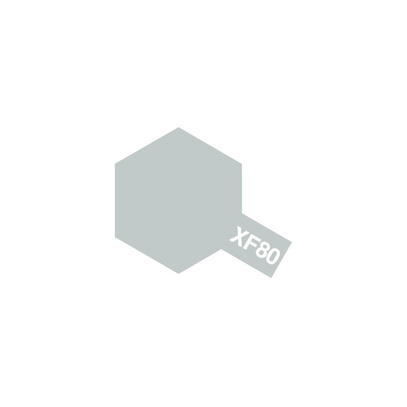 Peinture Acrylique 10 ml Tamiya, ref XF80 Peinture Gris Clair Royal Mat