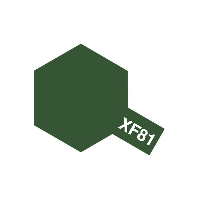 Peinture Acrylique 10 ml Tamiya, ref XF81 Peinture Vert foncé 2 RAF Mat
