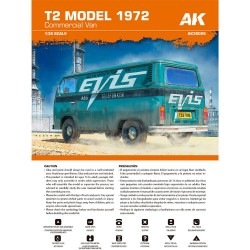 Maquette AK interactive, T2 MODEL 1972 Commercial Van 1/35, ean 8435568343702