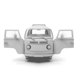 Maquette AK interactive, T2 MODEL 1972 Commercial Van 1/35, ean 8435568343702