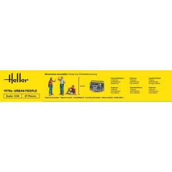 Figurines Heller au 1/24, Les amis des seventies, ref 82757