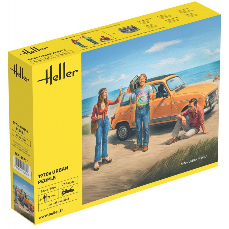 Figurines Heller au 1/24, Les amis des seventies, ref 82757