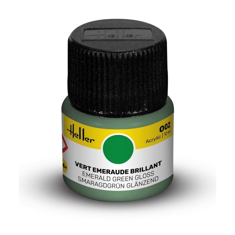 Peinture Acrylique Heller, Ref 002  Couleur Vert Emeraude Brillant