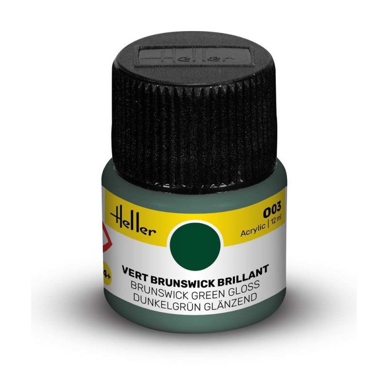 Peinture Acrylique Heller, Ref 003  Couleur vert brunswick brillant, 3279510090031