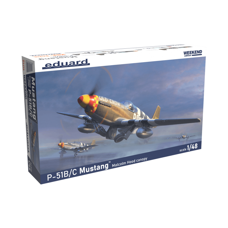 Maquette Avion 1/72 Eduard, P-51B MALCOLM HOOD, Weekend Edition