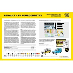 Maquette Voiture Heller 1/24 – Renault 4 F4 Fourgonnette – Réf. 82700