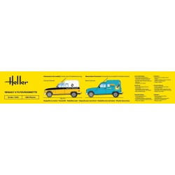Maquette Voiture Heller 1/24 – Renault 4 F4 Fourgonnette – Réf. 82700