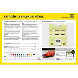 Maquette Voiture Heller 1/24 – Citroën C4 « Splendid Hotel » – Réf. 80713