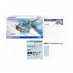 box art Maquette Avion Eduard 1/48 – P-40E Warhawk Weekend Edition – Réf. 84207