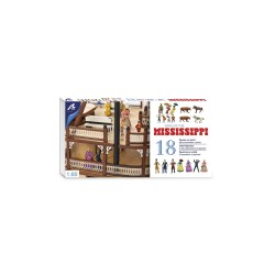 Set of 18 Metal Figures for...