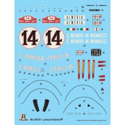 Maquette voiture Italeri 1/24 Lancia Fulvia HF Rally – 3670