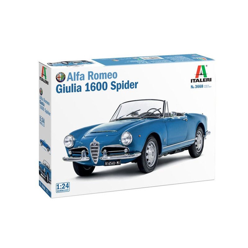Maquette voiture Italeri 1/24 Alfa Romeo Giulia 1600 Spider – 3668