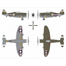 Maquette avion Republic P-47C-2 Thunderbolt 1/48 – Dora Wings DW48055