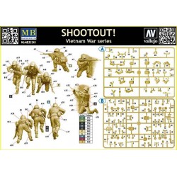 Master Box 35241 – Shootout! Combat au Vietnam – 5 figurines – 1/35