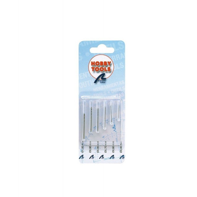 Artesania Latina Ensemble 6 Mini Forets HSS 0,4 mm à 1 mm pour Perceuse