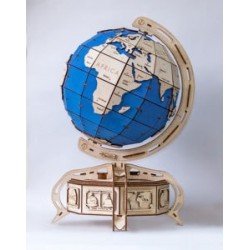 Eco Wood Art Maquette en bois, globe terrestre, Eco Wood Art Puzzles 3d en bois