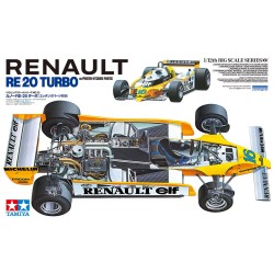 Renault RE-20 Turbo Tamiya 1/12 – 12033, maquette hyper détaillée de la Renaut de Formule 1