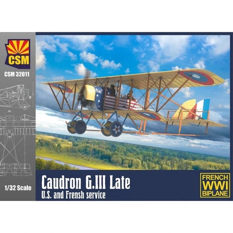 box art de la maquette d'avion Caudron g III